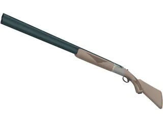 Shotgun (Over and Under) 3D Model preview