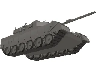 Tank Battle 3D Model preview
