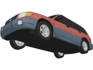 Subaru Forester (1997) 3D Model preview