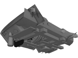 Honda Civic Engine 3D Model preview