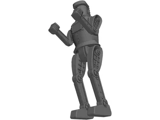 Boxing Robot 3D Model preview