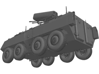 Future Combat Vehicle 3D Model preview