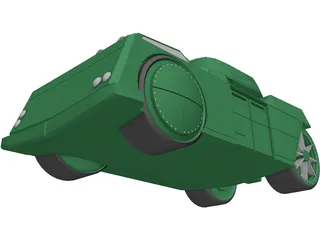 Wheeled APC 3D Model preview