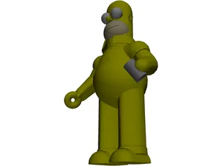 Simpsons Homer 3D Model preview