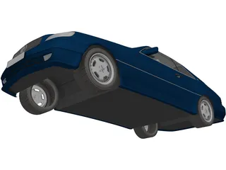 Mercedes-Benz 600 SL 3D Model preview