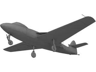 Hawker Sea Hawk 3D Model preview