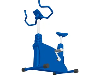 Exercise Bike 3D Model preview
