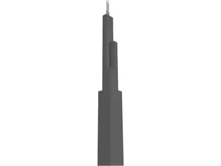 Tower Sears Chicago 3D Model preview