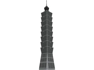 Tower Taipei 3D Model preview