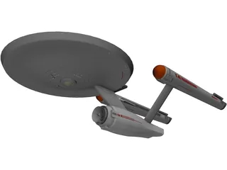 Star Trek Ship 3D Model preview
