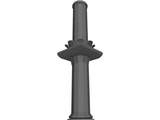 Corinthian Pillar 3D Model preview