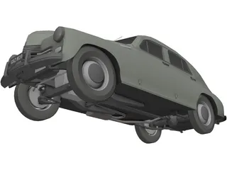 Gaz M20 3D Model preview