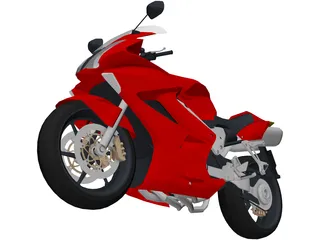 Honda Interceptor 3D Model preview
