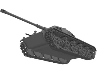 Panther PzKw V 3D Model preview