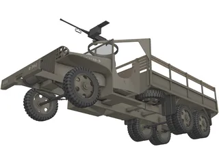 GMC Truck 6x6 3D Model preview