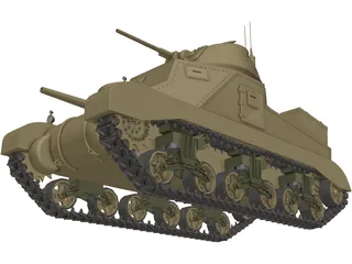 M-3 General Grant 3D Model preview
