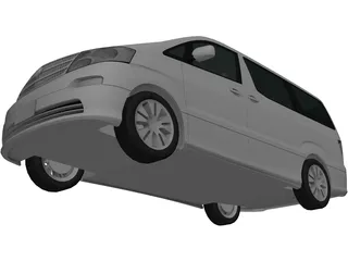Toyota Alphard 3D Model preview