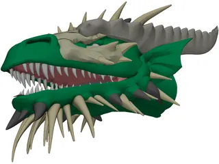 Dragon Head 3D Model preview