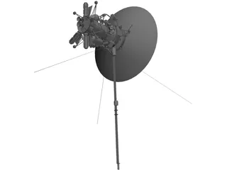 Space Satellite 3D Model preview