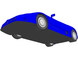 Bugatti EB110 3D Model preview