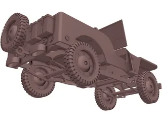 Jeep Willys (1942) 3D Model preview