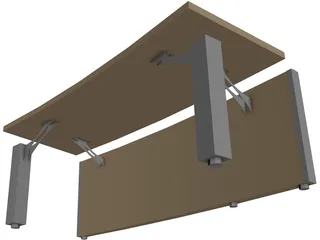 Table Control Centre Multiuse 3D Model preview