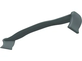 Rear Spoiler 3D Model preview