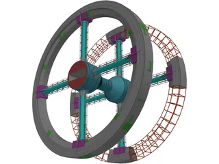 2001 Spacestation 3D Model preview