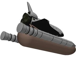 Space Shuttle Challenger 3D Model preview