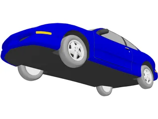 Pontiac Sunfire Coupe (1998) 3D Model preview