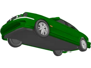 Jaguar X Type (2003) 3D Model preview