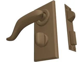 Door Knob 3D Model preview