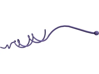 DNA Strand Helix 3D Model preview
