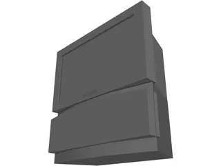 TV Rear Projection Screen 3D Model preview