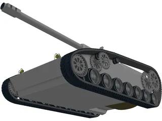 Future Tank Concept 3D Model preview