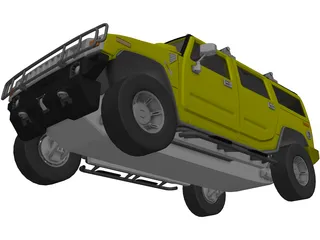 Hummer H2 (2003) 3D Model preview