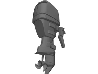 Yamaha F50 Outboard Motor 3D Model preview