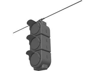 Traffic Light 3D Model preview