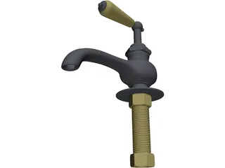 Compression Faucet 3D Model preview