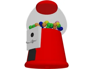 Gumball Machine 3D Model preview