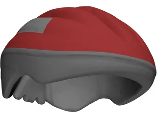 Helmet Bicycle 3D Model preview