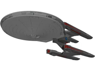 Star Trek Ship 3D Model preview
