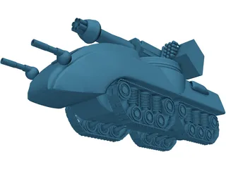 Glory Fire Support Tank 3D Model preview
