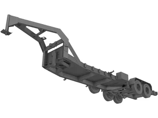 Trailer Gooseneck 3D Model preview