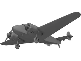 Beechcraft C-45 3D Model preview