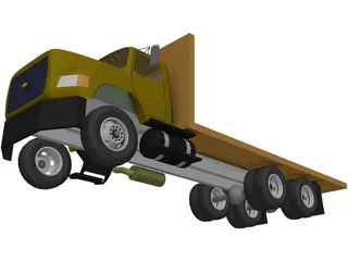 Ford Platform Truck 3D Model preview