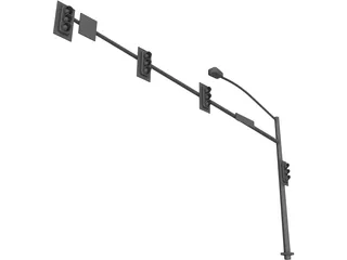 Traffic Light 3D Model preview