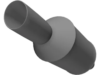 GReddy Style Muffler 3D Model preview