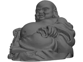 Buddha Sitting 3D Model preview