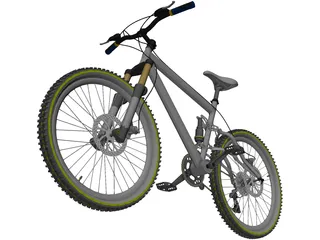 Bike Mountain Trail 3D Model preview